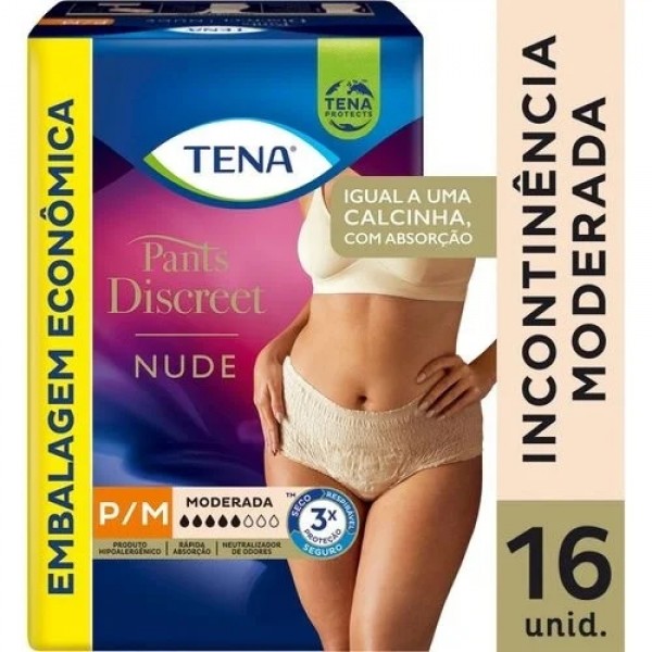 Tena Pants Discreet Nude c/16