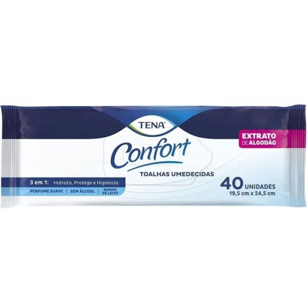 Toalha Umedecida Tena Confort c/40