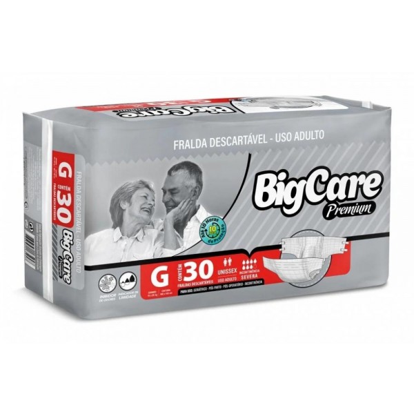 Fralda Adulto Noturna BigCare c/30
