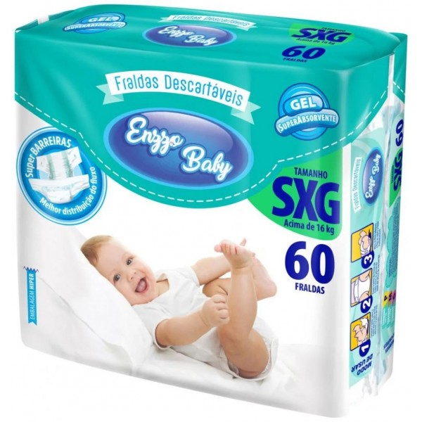 Fralda Infantil Enzo Baby c/60 SXG