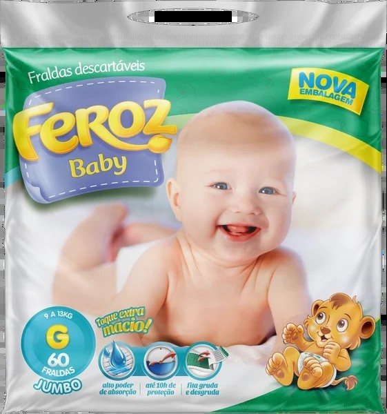 Fralda  Feroz Dia e Noite c/60 G