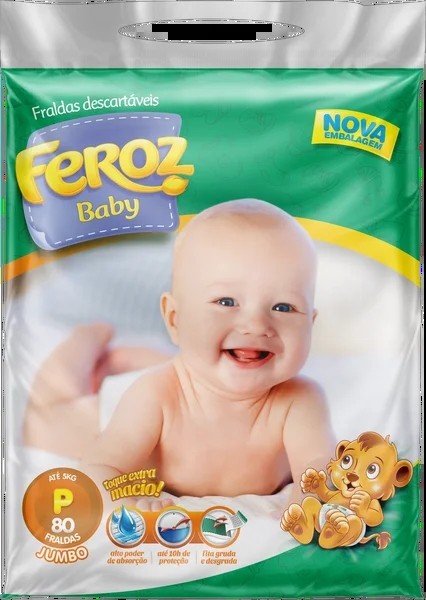 Fralda Feroz Dia e Noite c/80 P