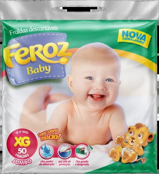 Fralda Feroz Dia e Noite c/50 XG