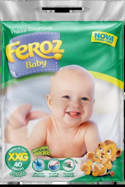 Fralda Feroz Dia e Noite c/40 XXG