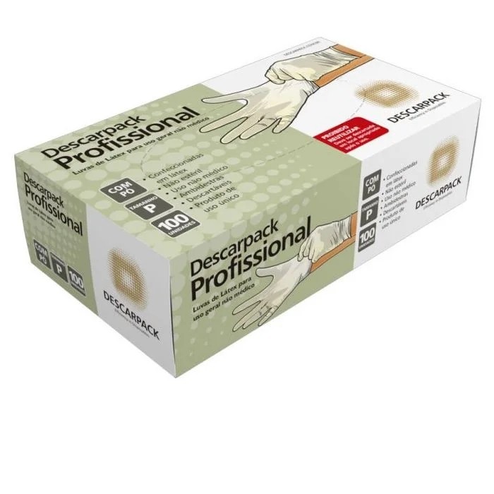 Luva de Procedimento Látex 100 P