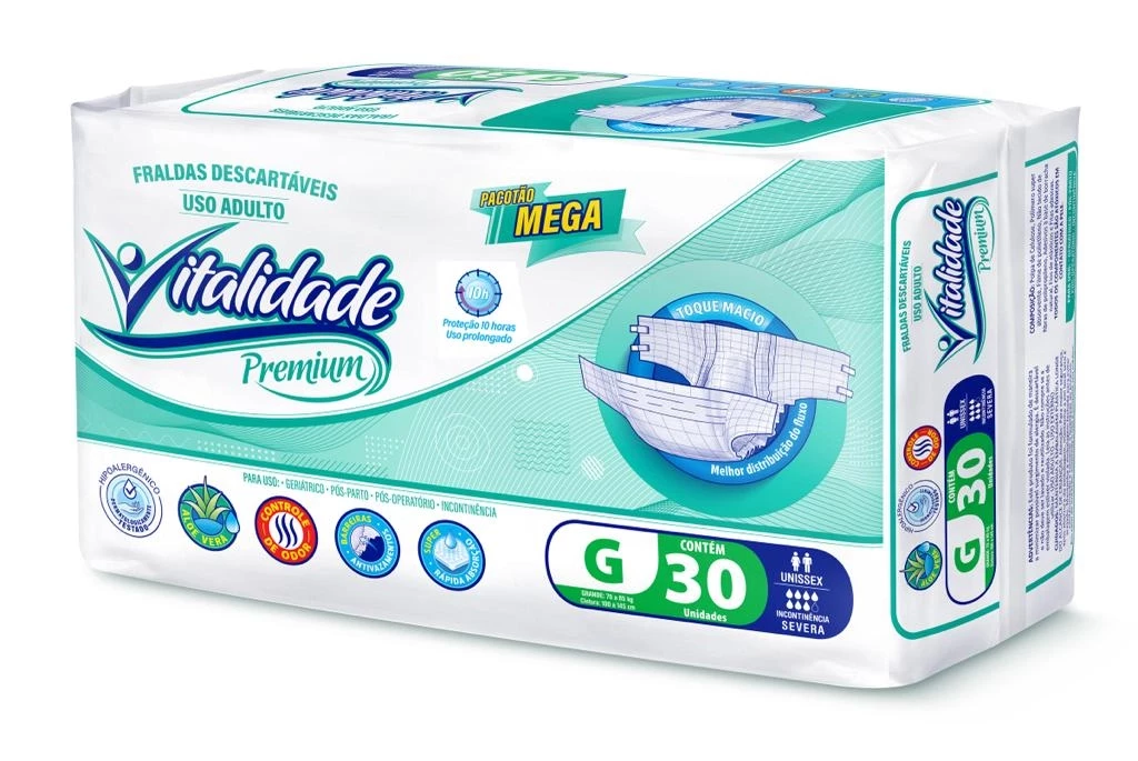 Fralda Adulto Noturna Vitalidade 
